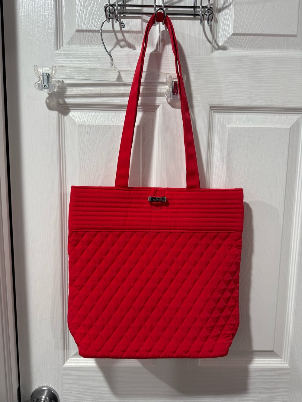 Vera Bradley Red Quilted Tote Bag